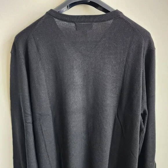 3xb Sweater Black Jos A Bank V Neck Merino Wool New Nwt Mens Tailored 3xl Size - Picture 15 of 16